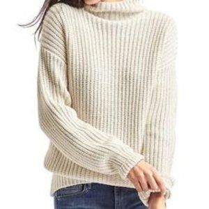 GAP | Shaker Funnel Neck Sweater | Snow Cap